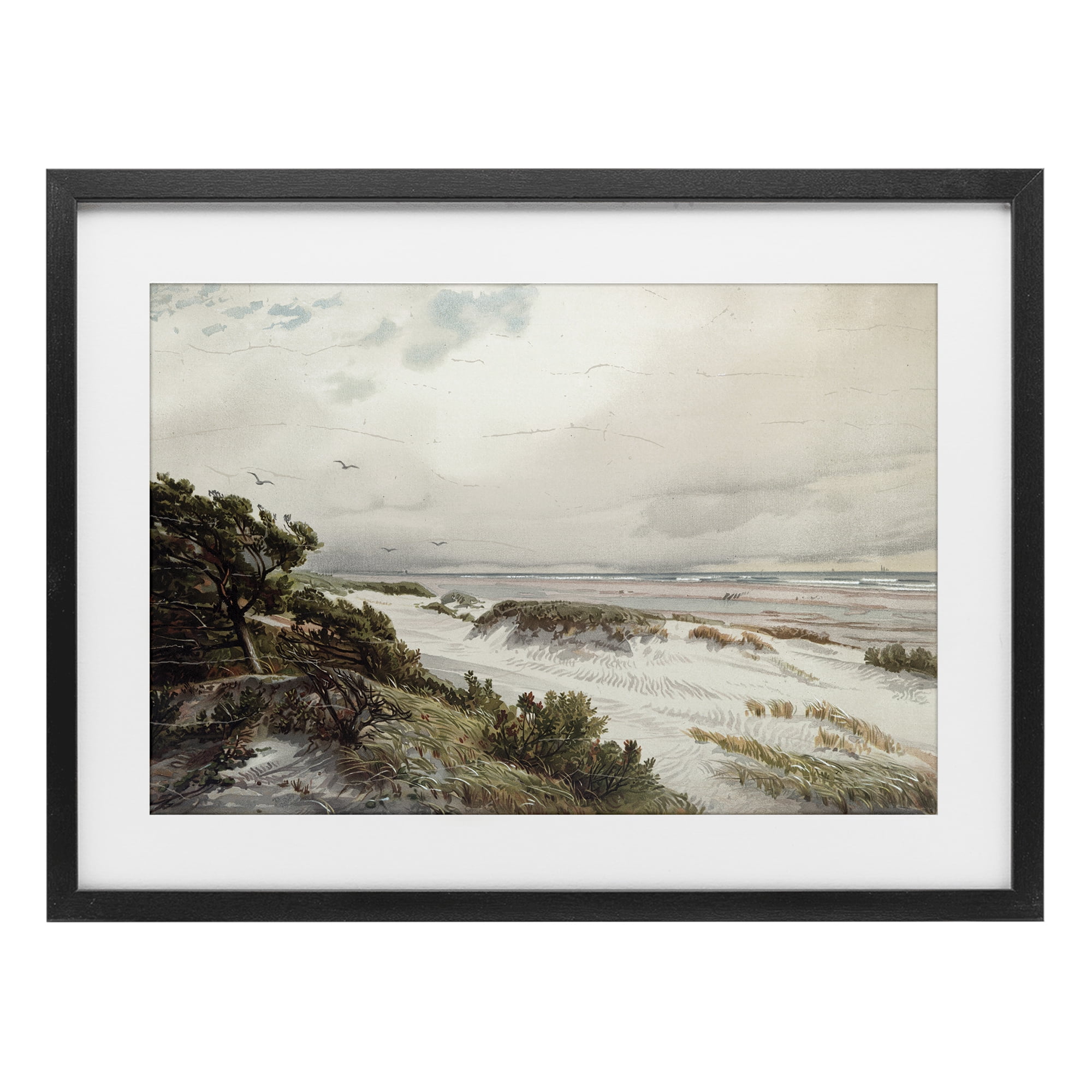 Stupell Industries Bountiful Success Beach Black Framed Print Under Glass, design by Lula Bijoux & co.