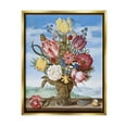 thumbnail image 1 of Stupell Industries Bouquet of Flowers on Edge Classic Ambrosius Bosschaert Painting Painting Metallic Gold Floating Framed Canvas Print Wall Art, Design by one1000paintings, 1 of 5