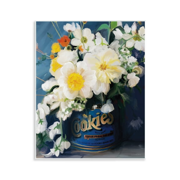 Stupell Industries Bouquet in Vintage Jar Botanical & Floral Painting Unframed Art Print Wall Art, 11 x 14