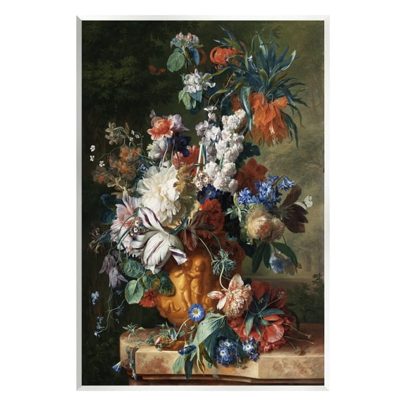 Stupell Industries Bouquet of Flowers in Urn Jan van Huysum Painting Painting Unframed Art Print Wall Art, Design by one1000paintings