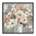 Stupell Industries Bouquet of Pastels Botanical & Floral Painting Black