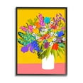 thumbnail image 1 of Stupell Industries Bouquet on Yellow Botanical & Floral Painting Black Framed Art Print Wall Art, 11 x 14, 1 of 9