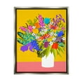 thumbnail image 1 of Stupell Industries Bouquet on Yellow Botanical & Floral Painting Gray Floater Framed Canvas Art Print Wall Art, 25 x 31, 1 of 10