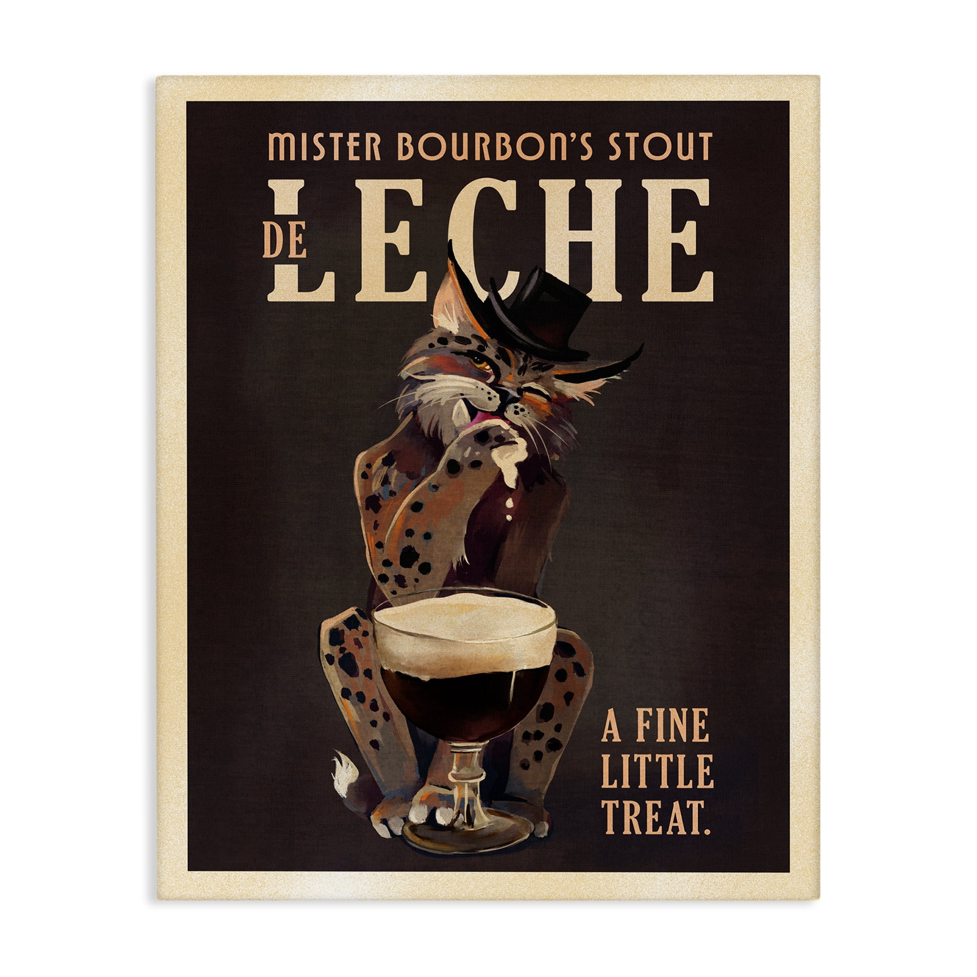 Stupell Industries Bourbon De Leche Stout Food & Beverage Painting Wrapped Canvas Art Print Wall Art, 24 x 30