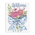 thumbnail image 1 of Stupell Industries Bohemian Bow & Flowers Welcome Canvas Art, 16 x 20, by Deb Strain, 1 of 8