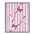 thumbnail image 1 of Stupell Industries Shabby Chic Bow Heels on Pink Stripes Black Framed Giclee Art, 24 x 30, by Camila Juncos, 1 of 8