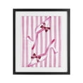 thumbnail image 1 of Stupell Industries Shabby Chic Bow Heels on Pink Stripes Black Framed Print Under Glass, 13 x 16, by Camila Juncos, 1 of 8