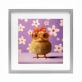 thumbnail image 1 of Stupell Industries Contemporary Bow Peep Groovy Chick Gray Framed Print Under Glass, 13 x 13, by Lucia Heffernan, 1 of 8