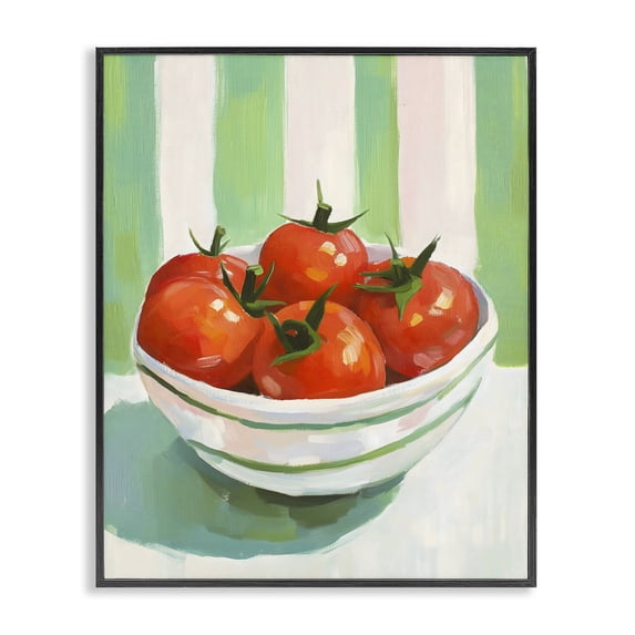 Stupell Industries Rustic Lodge Bowl of Fresh Tomatoes Black Framed Giclee Art, 11 x 14, by The Prints Vibe