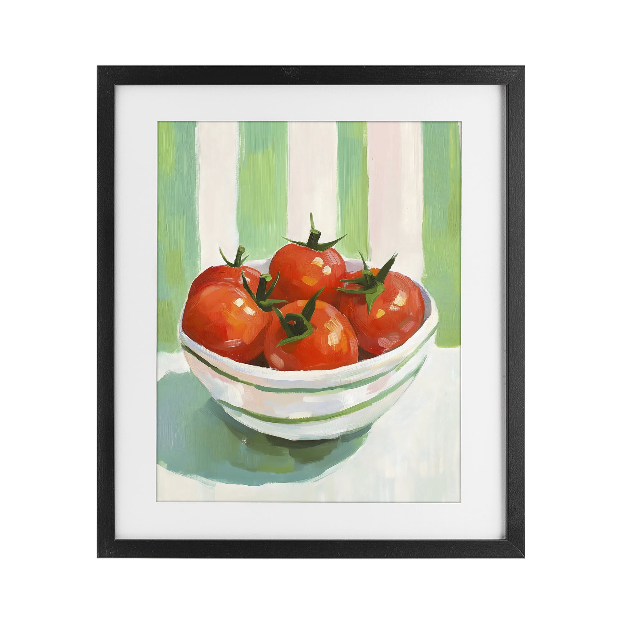 Stupell Industries Bowl of Fresh Tomatoes Black Framed Print Under Glass, design by The Prints Vibe