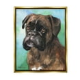 thumbnail image 1 of Stupell Industries Boxer Dog Portrait Animals & Insects Painting Gold Floater Framed Canvas Art Print Wall Art, 17 x 21, 1 of 10