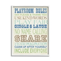 Stupell Industries Boys Playroom Rules Typography, 11 x 14,Design by Stephanie Workman Marrott