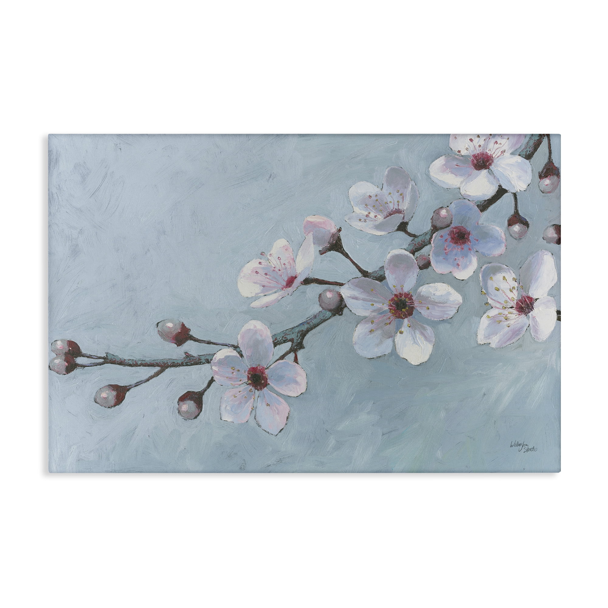 Stupell Industries Branch of Blossoms Botanical & Floral Painting Gallery Wrapped Canvas Art Print Wall Art, 36 x 24