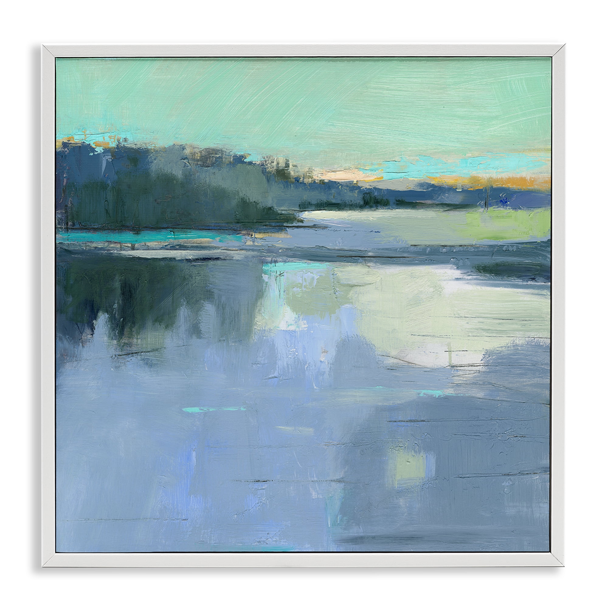 Stupell Industries Brave Boat Harbor White Framed Giclee Art, design by Kathleen Robbins