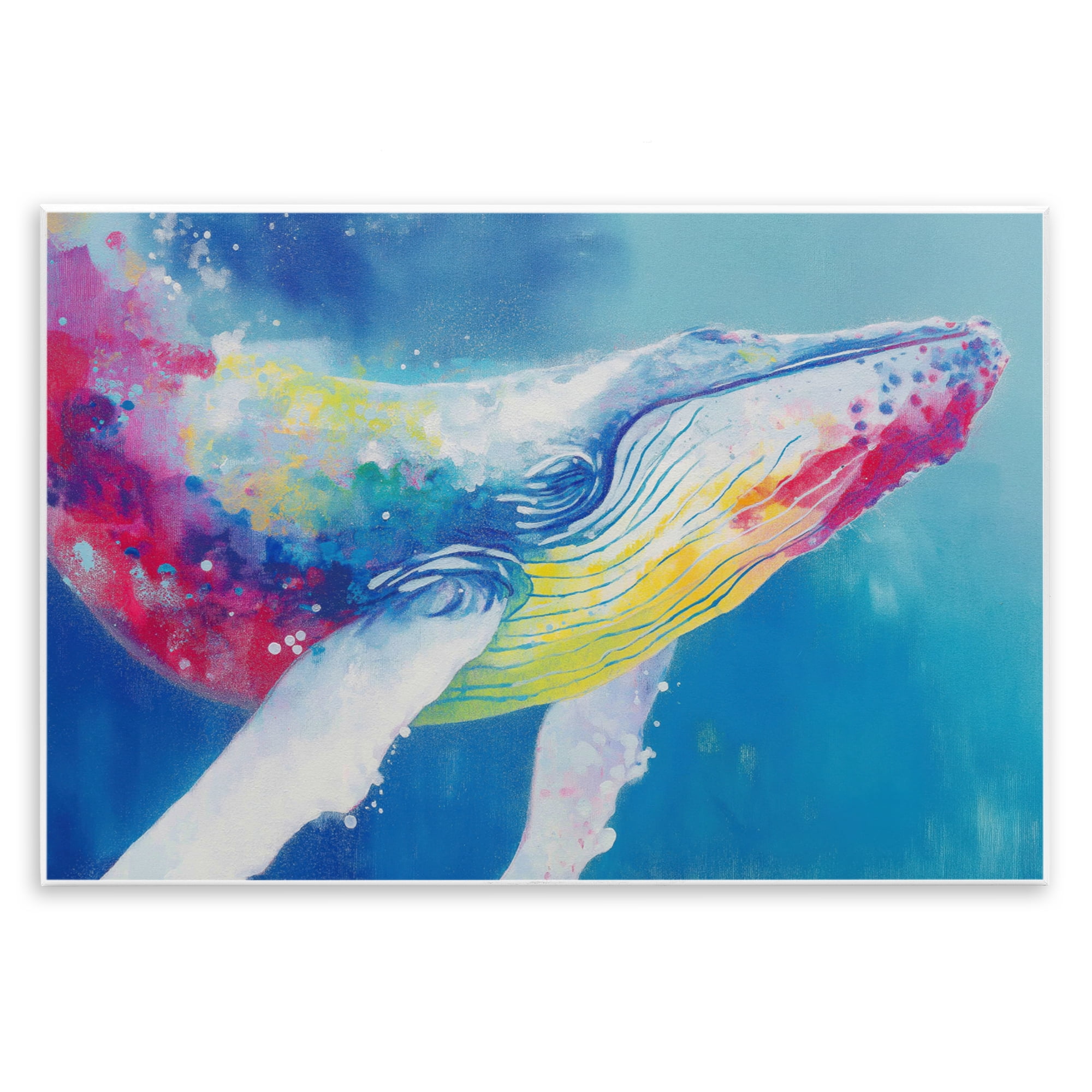 Stupell Industries Breaching Humpback Whale Wall Plaque Art, design by Chromatic Storm Studio