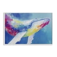 thumbnail image 1 of Stupell Industries Contemporary Breaching Humpback Whale White Framed Giclee Art, 30 x 20, by Chromatic Storm Studio, 1 of 8