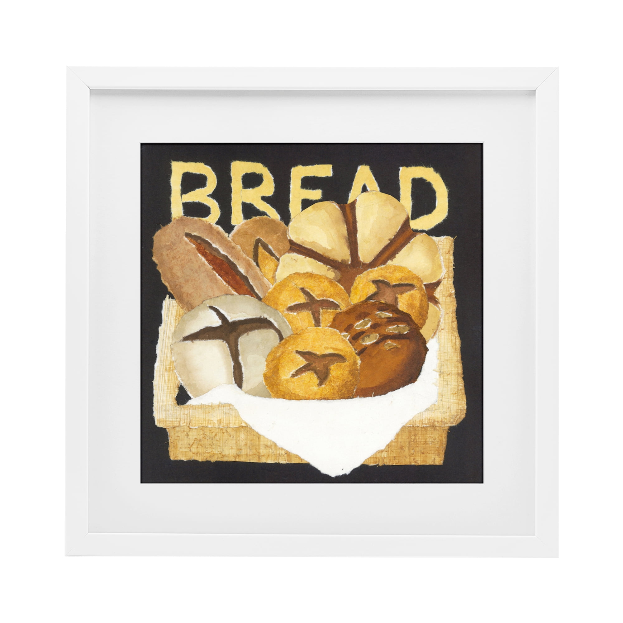 Stupell Industries Bread Assorted Box White Framed Print Under Glass, design by Nancy Overton