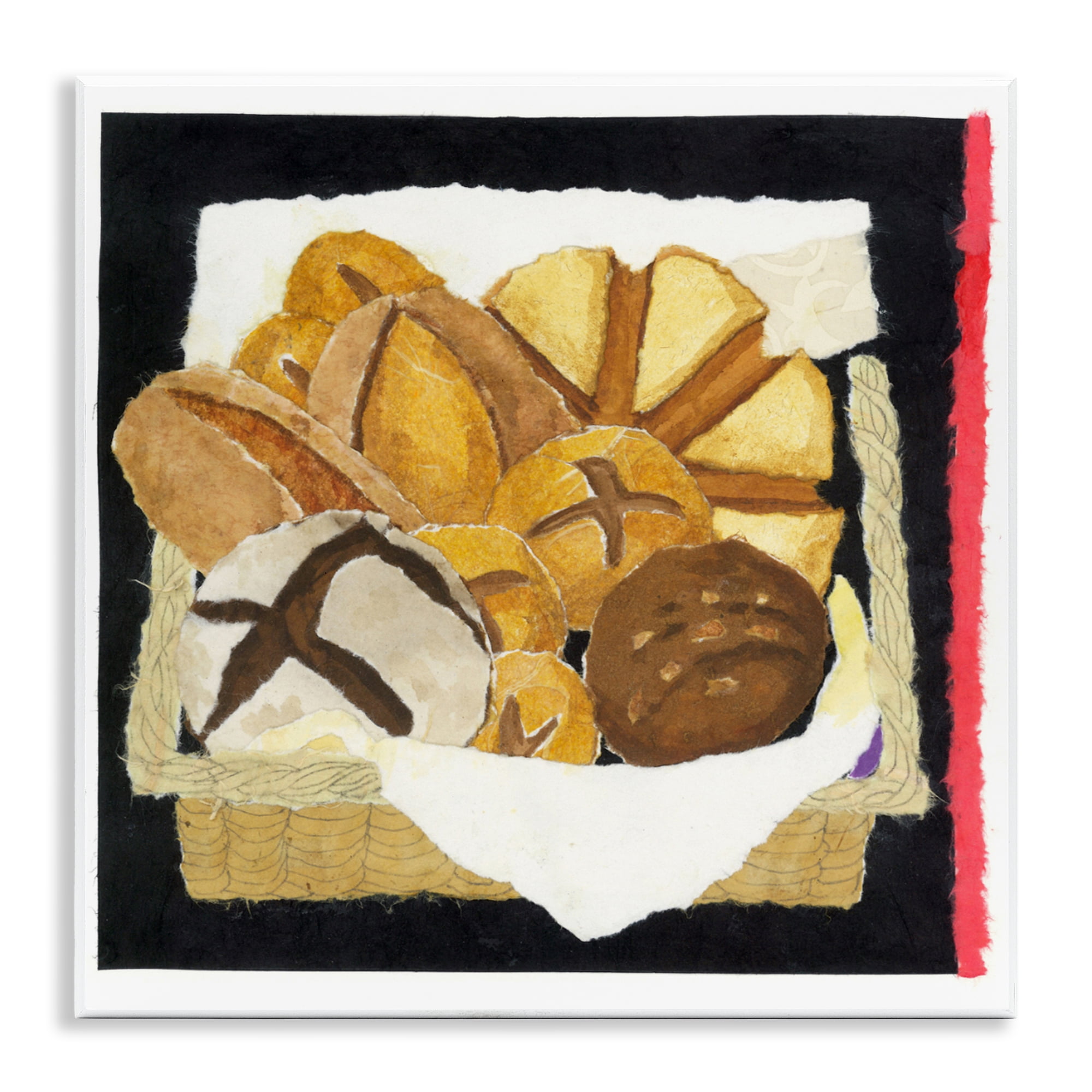Stupell Industries Bread Box and Stripe Wall Plaque Art, design by Nancy Overton