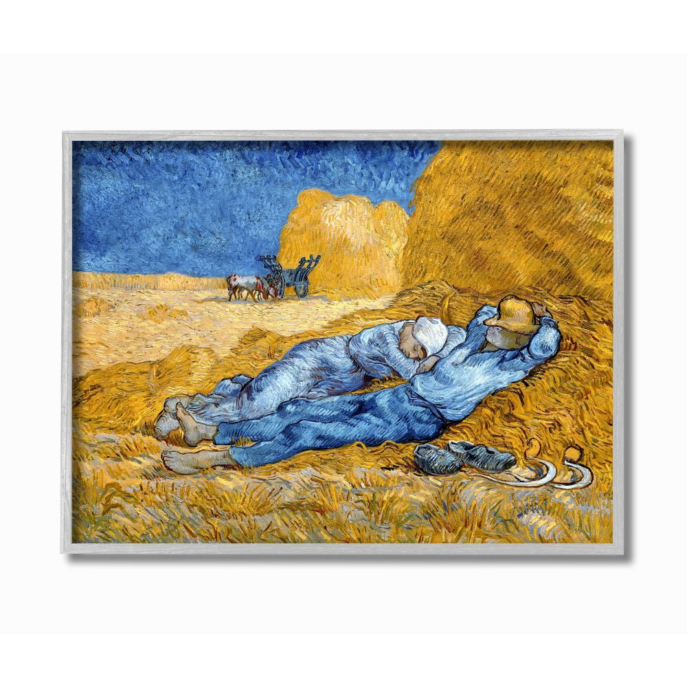 Stupell Industries Break Time Yellow Blue Van Gogh Classical Painting ...