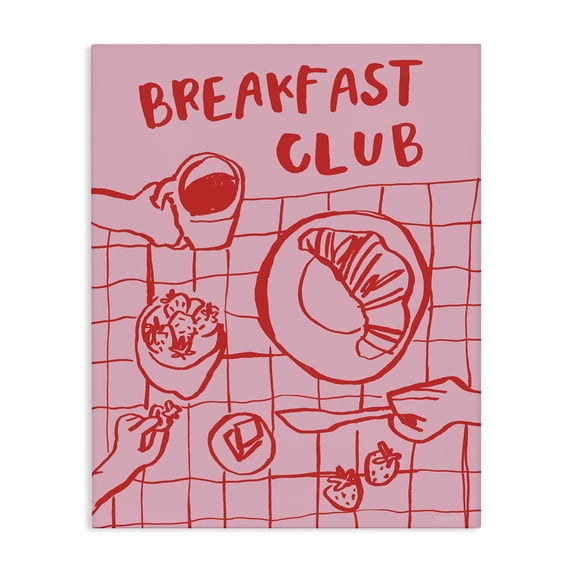 Stupell Industries Bohemian Breakfast Club Doodles Canvas Art, 16 x 20, by Jenaya Jackson