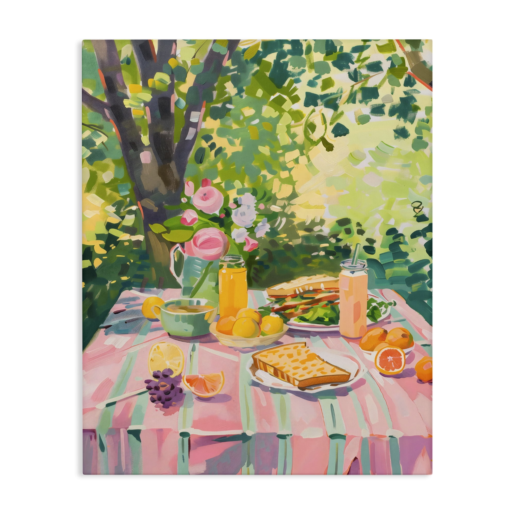 Stupell Industries Breakfast Picnic in Garden Canvas Wall Art, design by The Prints Vibe