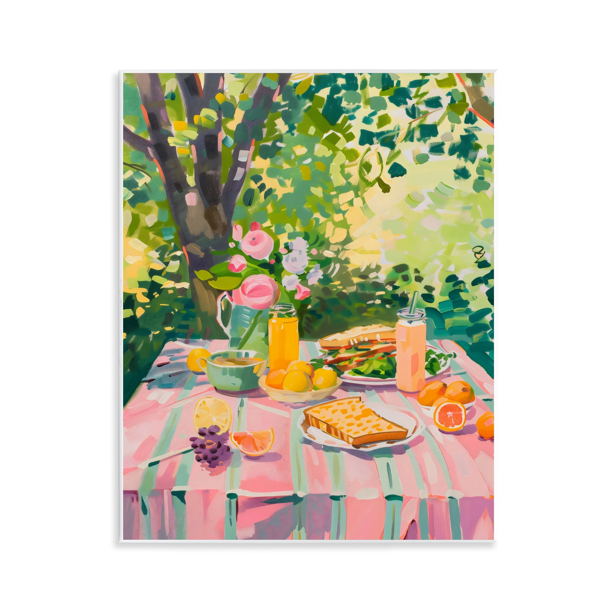 Stupell Industries Breakfast Picnic in Garden Wall Plaque Art, design by The Prints Vibe