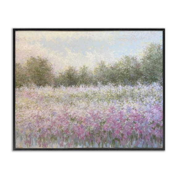 Stupell Industries Breath of Spring Landscape Landscape & Nature Painting Black Framed Art Print Wall Art, 14 x 11