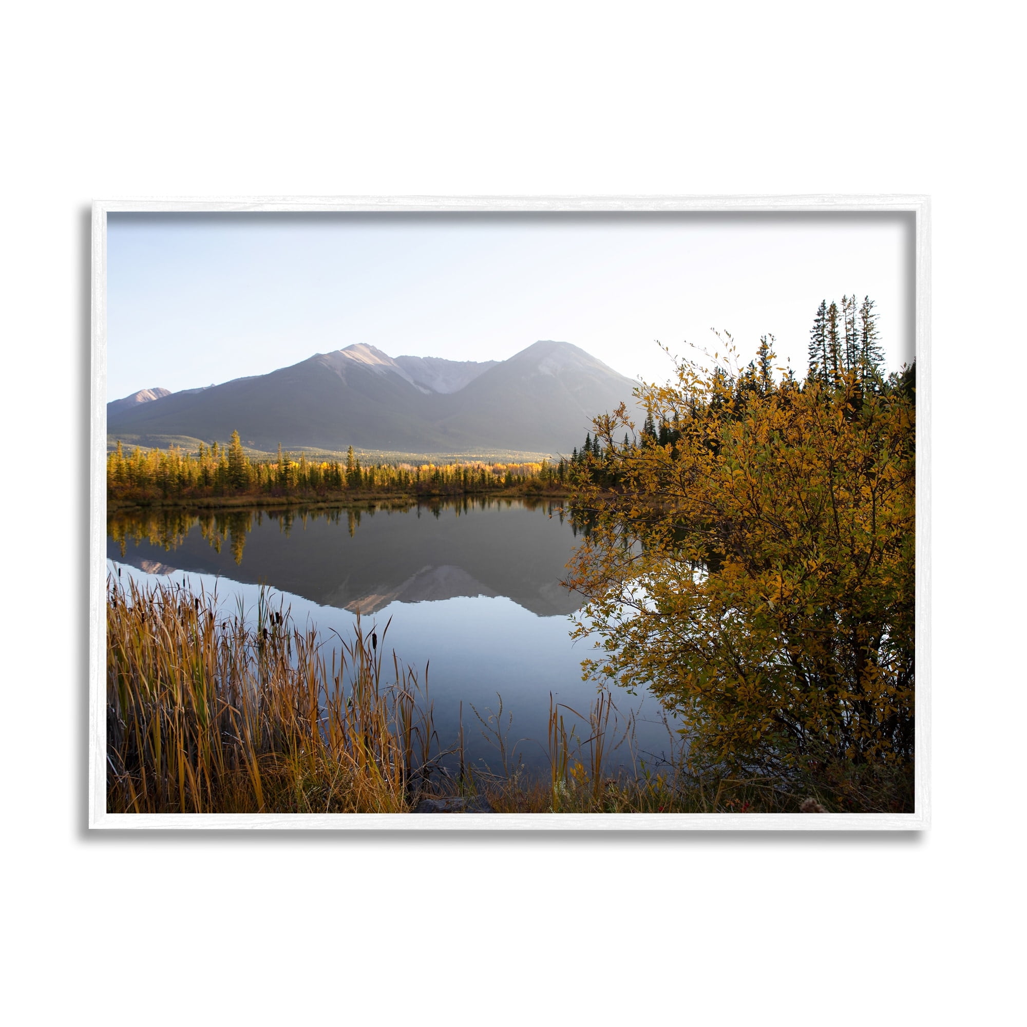 Stupell Industries Breathtaking Mountain Lake Reflection Landscape Photography, 14 x 11, Design by Carol Robinson