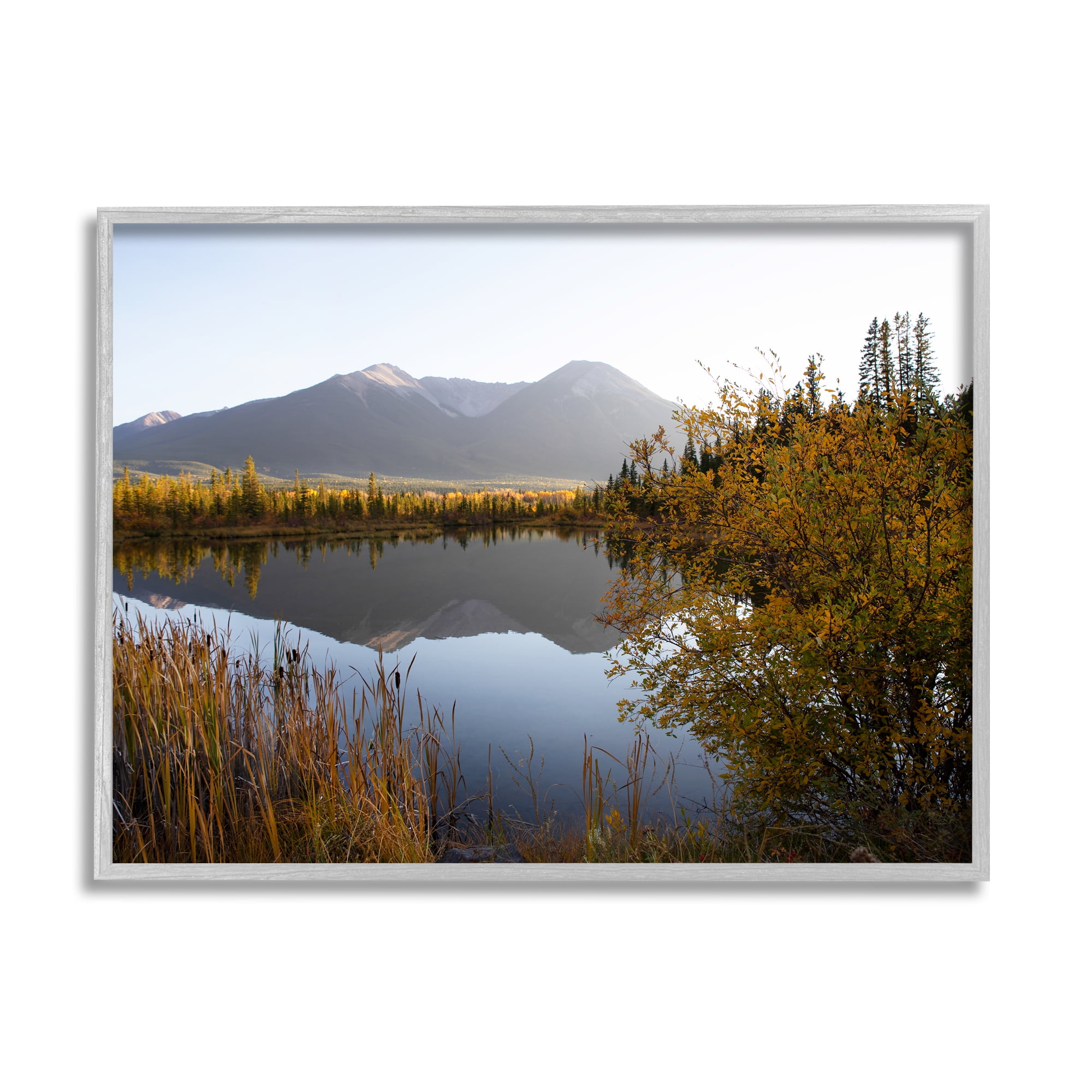 Stupell Industries Breathtaking Mountain Lake Reflection Landscape Photography, 14 x 11, Design by Carol Robinson