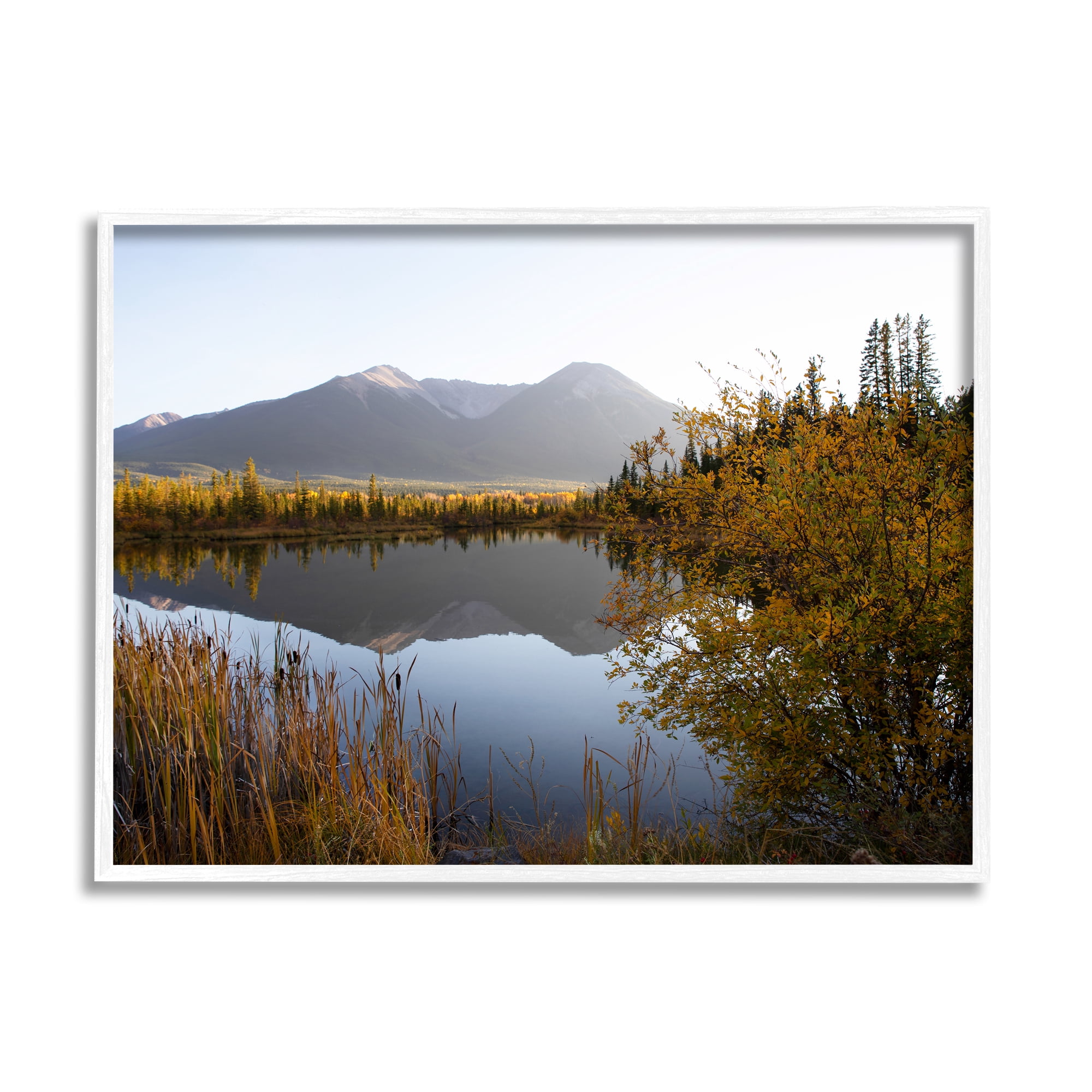 Stupell Industries Breathtaking Mountain Lake Reflection Landscape Photography, 20 x 16, Design by Carol Robinson