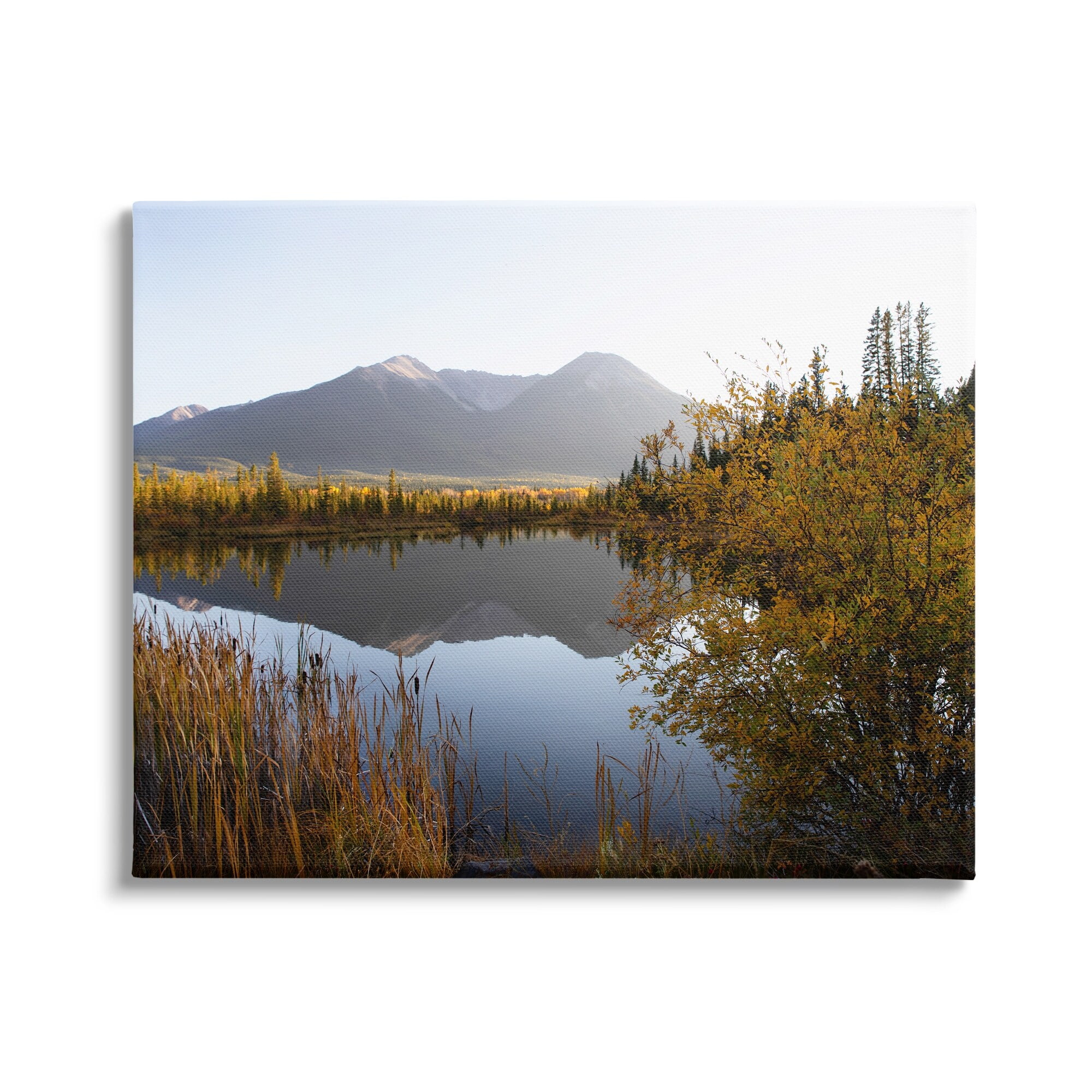 Stupell Industries Breathtaking Mountain Lake Reflection Landscape Photography, 48 x 36, Design by Carol Robinson