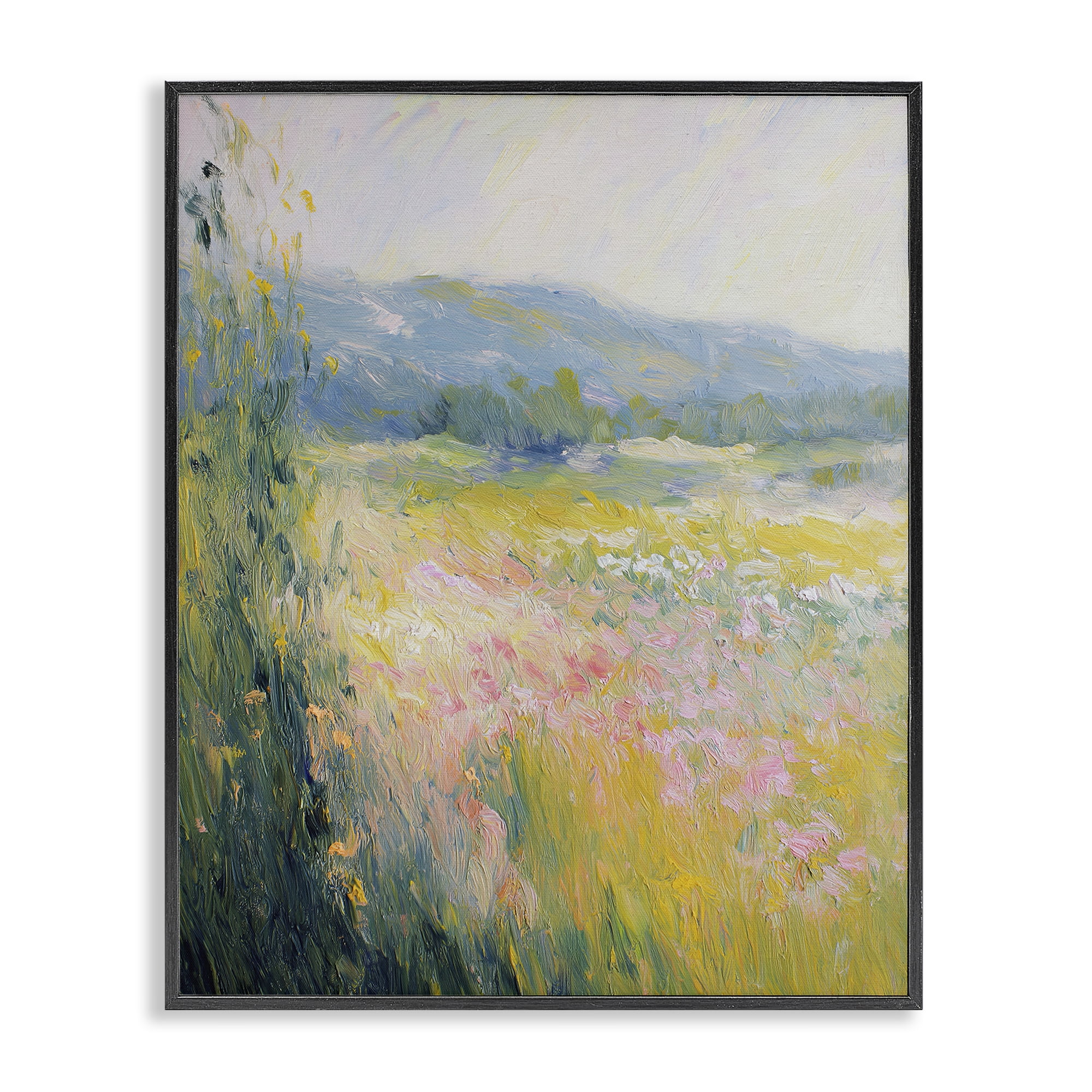 Stupell Industries Breeze Through The Blooms Black Framed Giclee Art, design by Svetlana Aleynikova