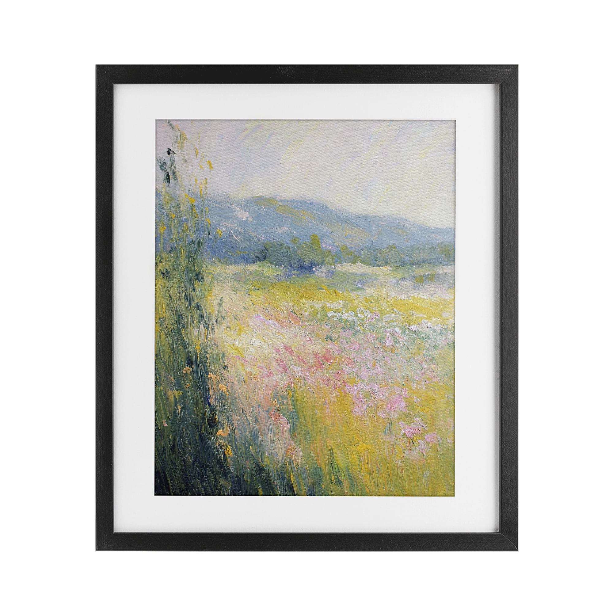 Stupell Industries Breeze Through The Blooms Black Framed Print Under Glass, design by Svetlana Aleynikova