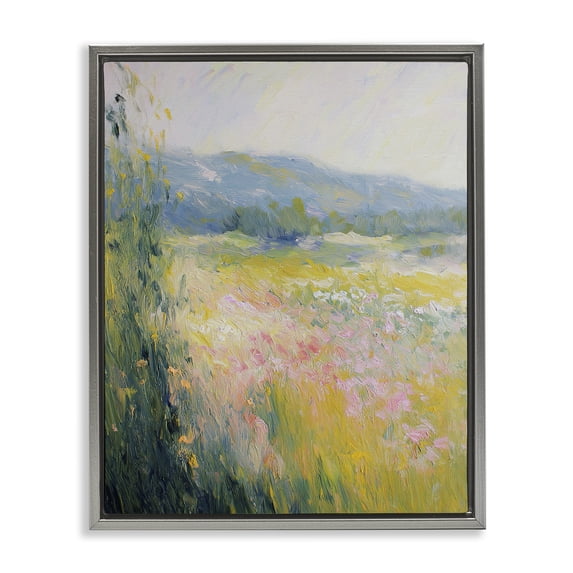 Stupell Industries Traditional Breeze Through The Blooms Gray Floating Frame Canvas Art, 25 x 31, by Svetlana Aleynikova