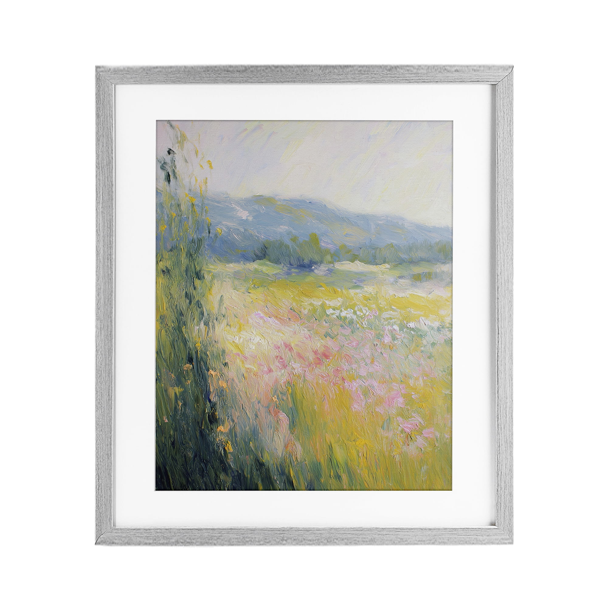 Stupell Industries Breeze Through The Blooms Gray Framed Print Under Glass, design by Svetlana Aleynikova