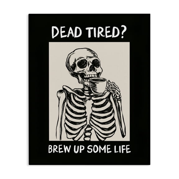 Stupell Industries Brew Up Life Coffee Canvas Wall Art design by JJ Design House LLC, 30 x 24