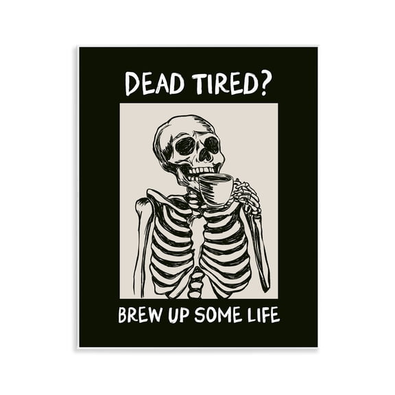 Stupell Industries Brew Up Life Coffee Wall Plaque Art design by JJ Design House LLC, 14 x 11