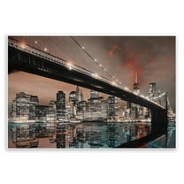 Stupell Industries Bridge Cityscape View Scenery Photography Unframed Art Print Wall Art, 15 x 10