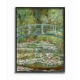 thumbnail image 1 of Stupell Industries Bridge Over Lilies Monet Classic Painting Black Framed Art Print Wall Art, 16x20, by Claude Monet, 1 of 7