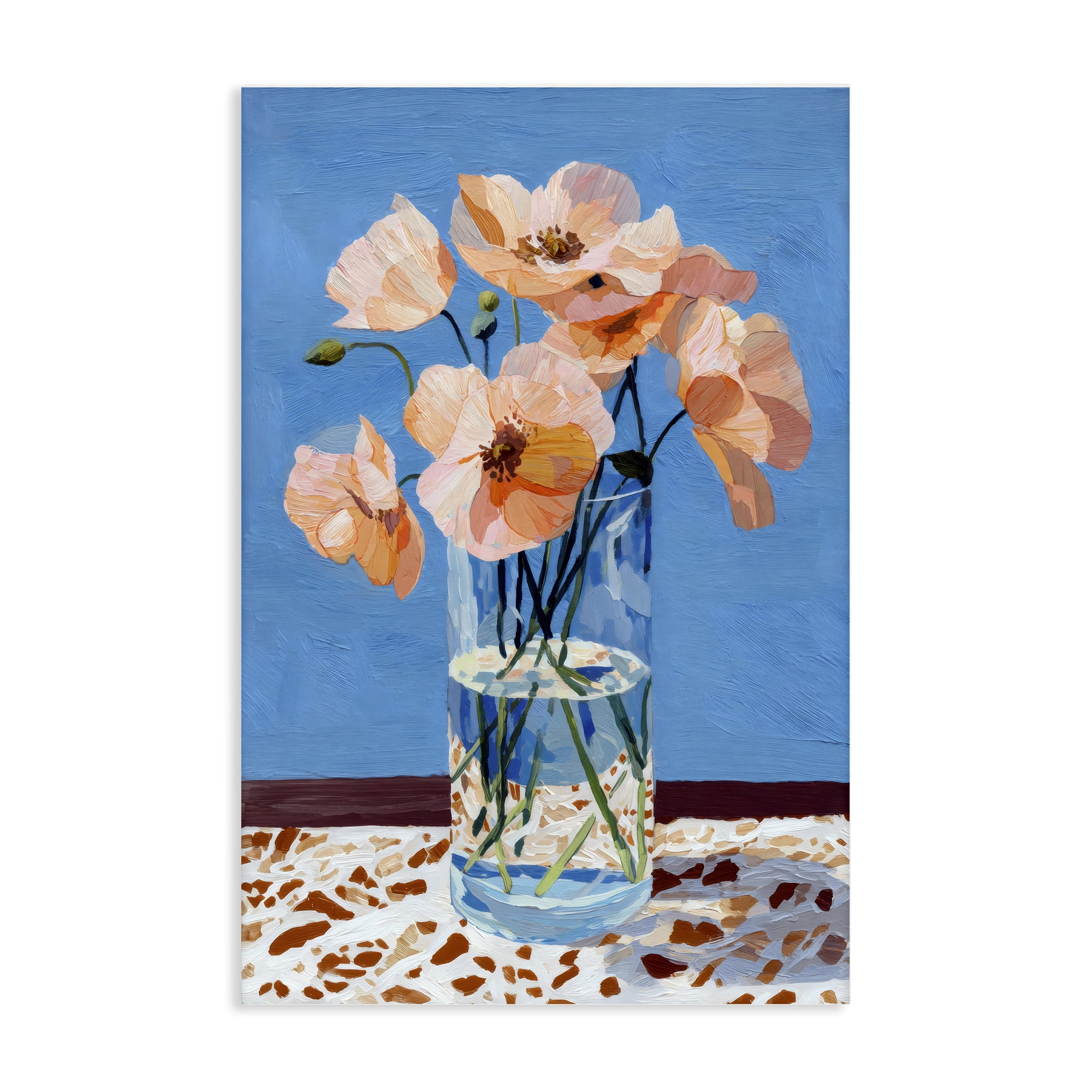 Stupell Industries Bright And Pink Poppies Canvas Wall Art, design by Petal Prints Design