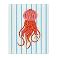thumbnail image 1 of Stupell Industries Bohemian Bright Aquatic Jellyfish on Stripes Canvas Art, 16 x 20, by Indira Prieto | IndySign, 1 of 8