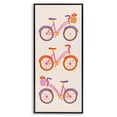 thumbnail image 1 of Stupell Industries Bright Bikes Bicycle Trio Black Framed Giclee Art design by Dina Riddle, 30 x 13, 1 of 8