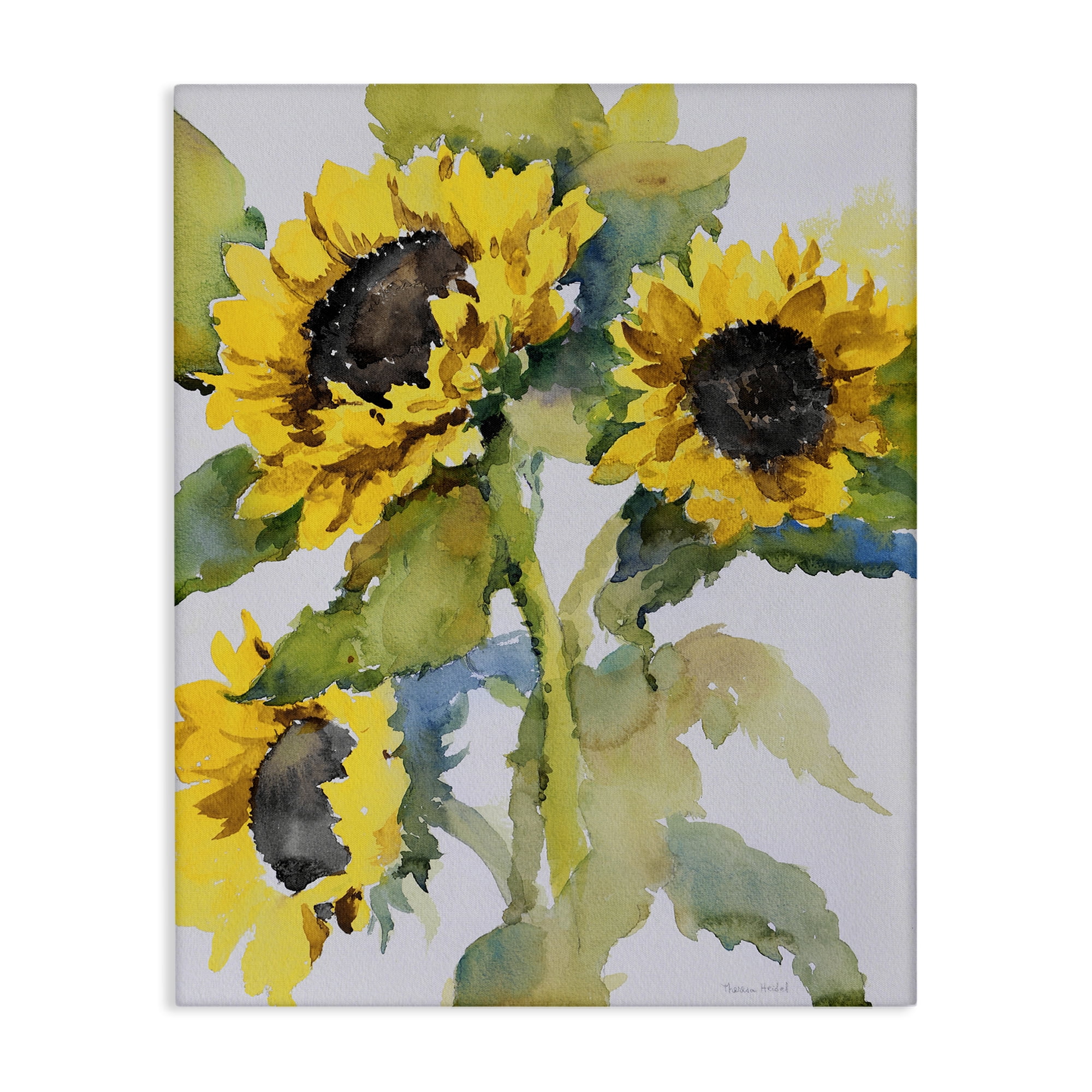 Stupell Industries Bright Blooming Bouquet Botanical & Floral Painting Gallery Wrapped Canvas Art Print Wall Art, 24 x 30