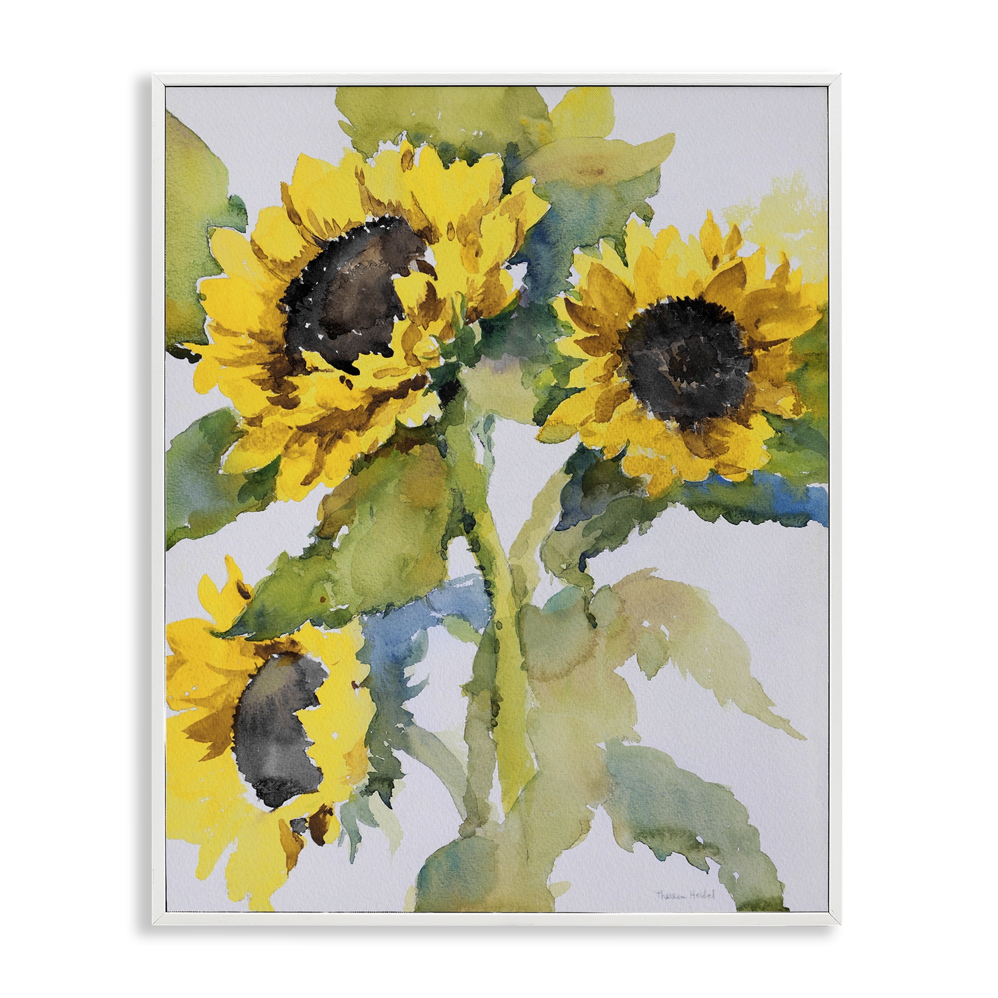 Stupell Industries Bright Blooming Bouquet Botanical & Floral Painting White Framed Art Print Wall Art, 24 x 30