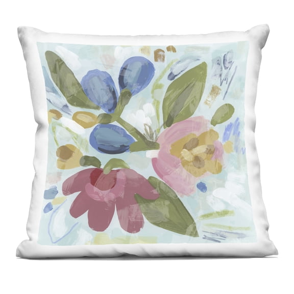 Stupell Industries Bright Boho Flowers Design by June Erica Vess Throw Pillow