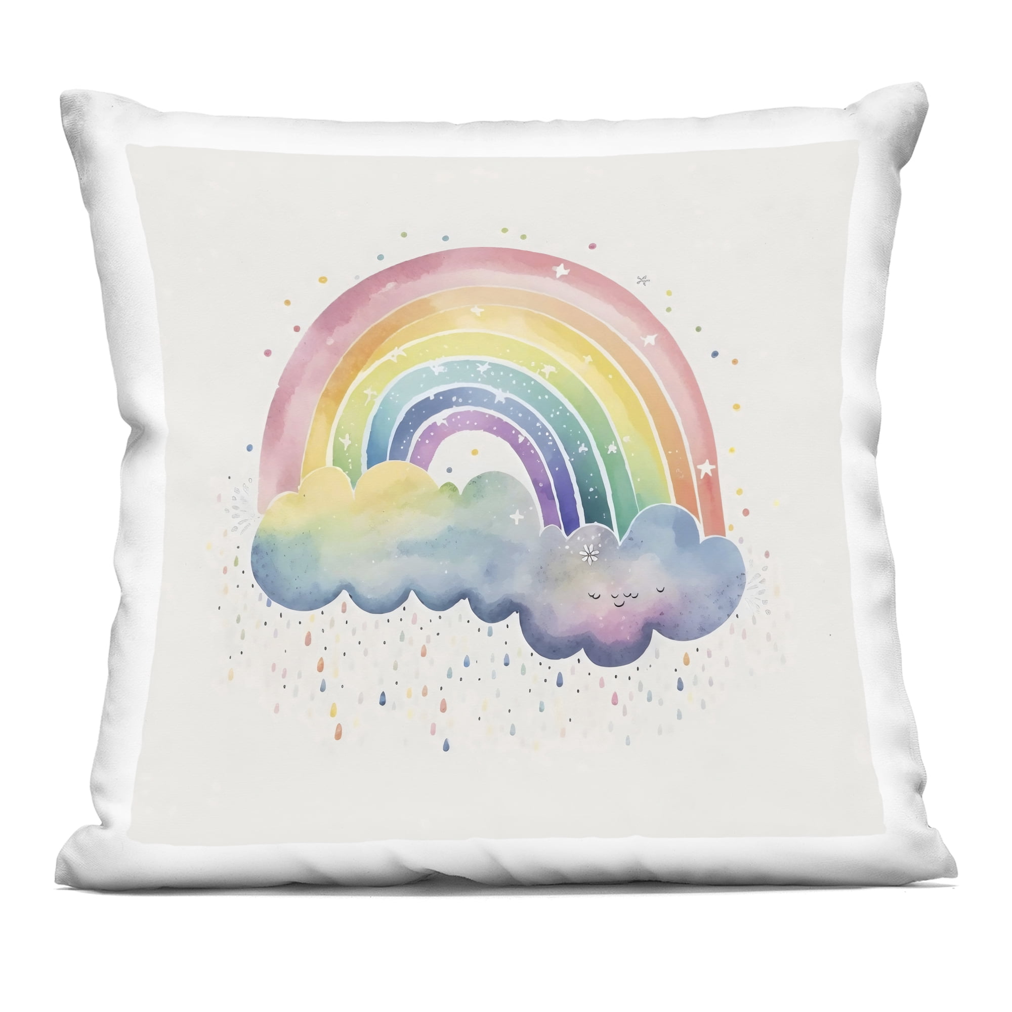 Stupell Industries Bright Boho Rainbow & Stars Decorative Printed Throw Pillow, design by Creative Studio