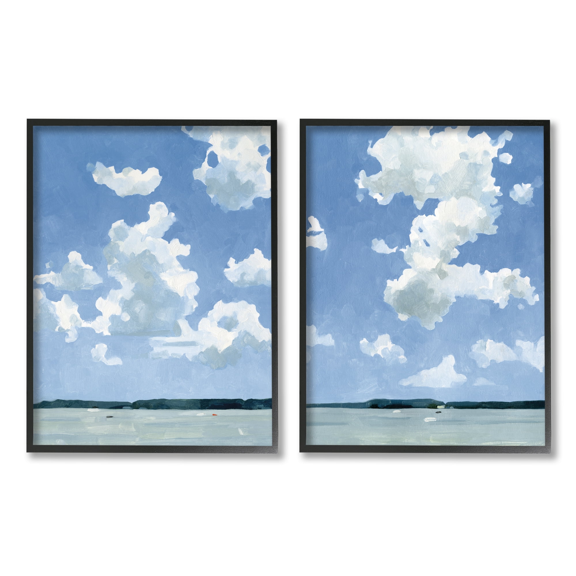 Stupell Industries Bright Cloudy Sky Lake Water Landscape Summer Day, 11 x 14, Design by Emma Caroline
