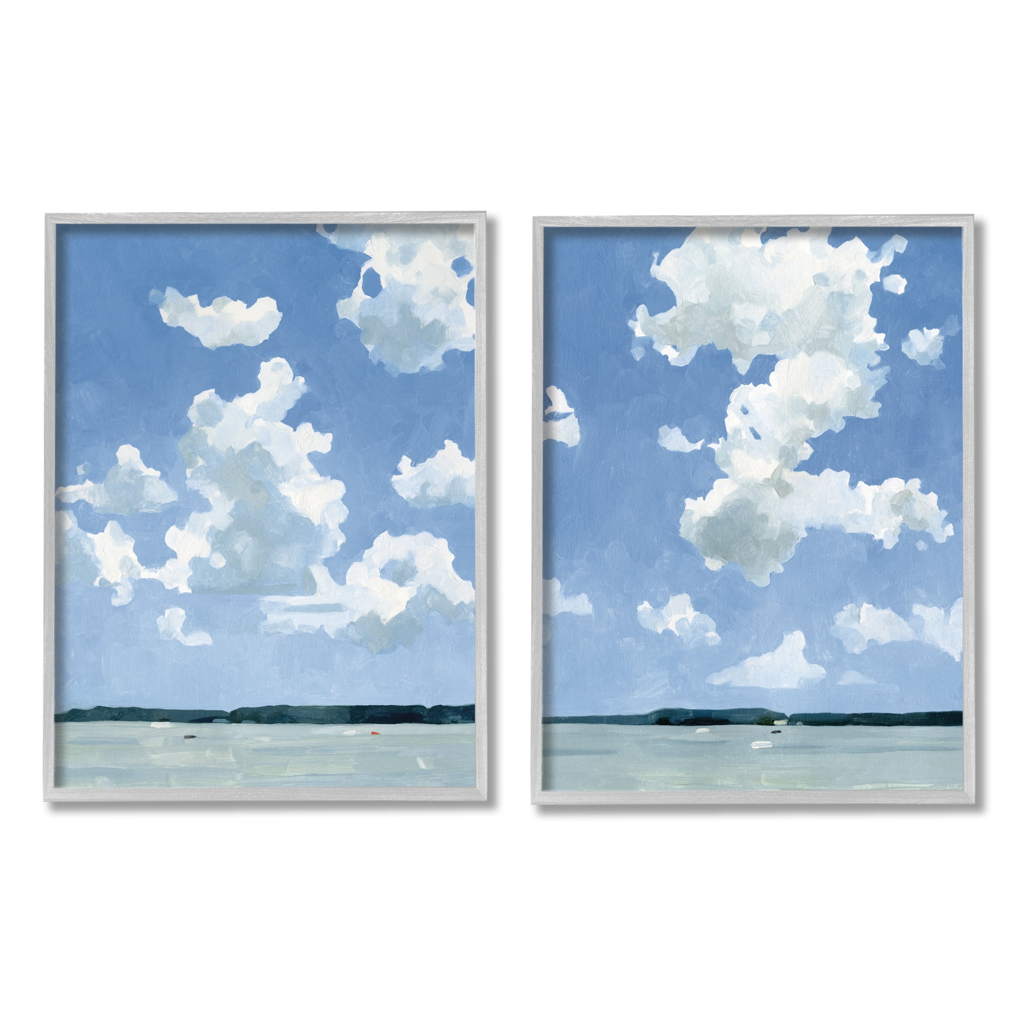 Stupell Industries Bright Cloudy Sky Lake Water Landscape Summer Day, 16 x 20, Design by Emma Caroline