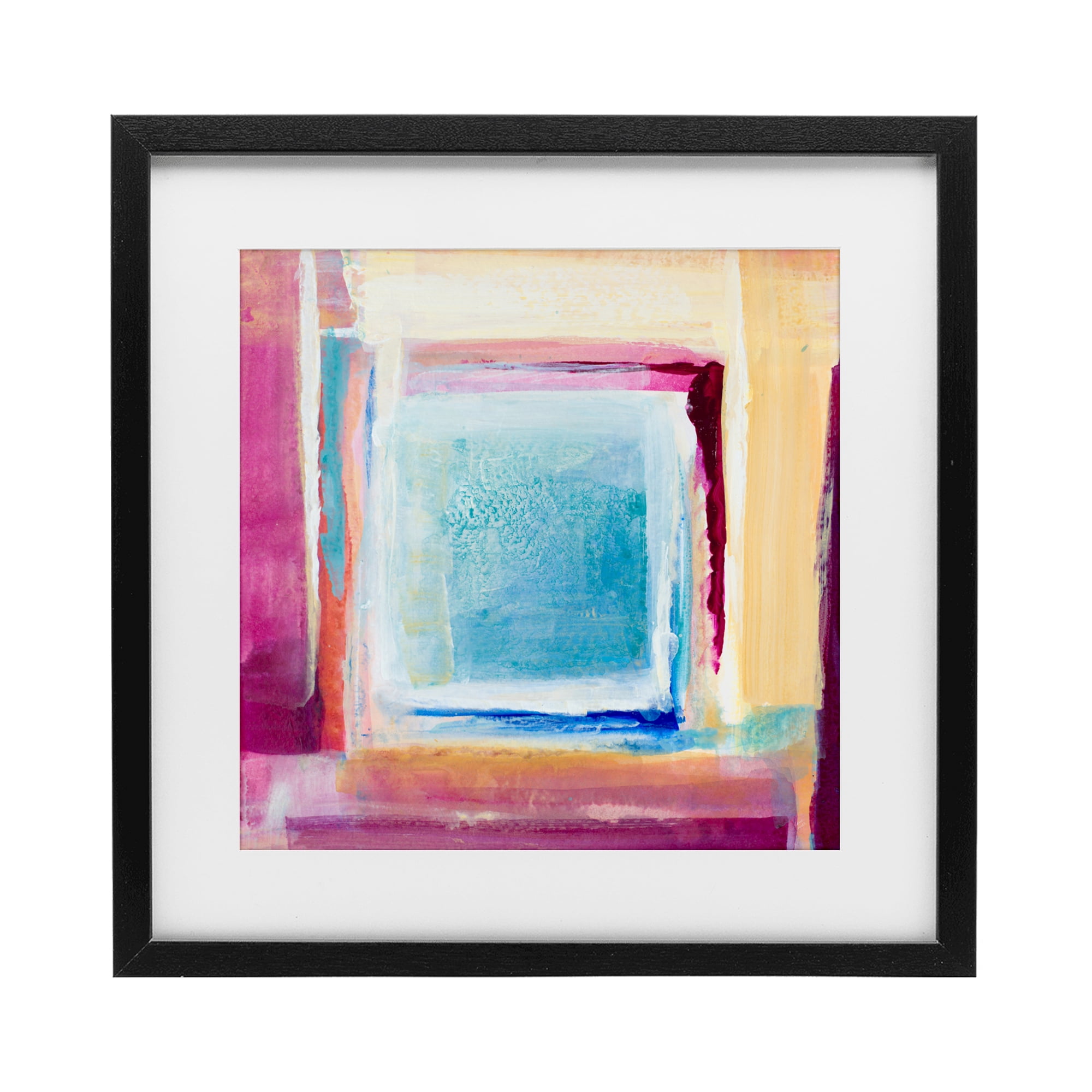 Stupell Industries Bright Colors New Day Black Framed Print Under Glass, design by Lanie Loreth
