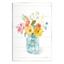 Stupell Industries Bright Country Florals Bouquet Graphic Art Unframed Art Print Wall Art, Design by Danhui Nai